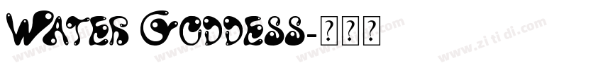 Water Goddess字体转换